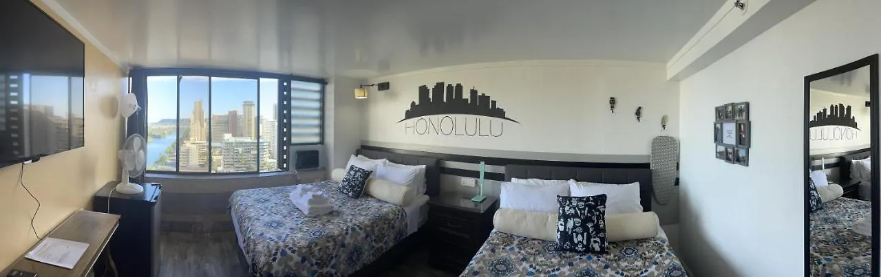 *Rarelayout*2Qn Beds*Great For Groups,Friends,Wakiki Honolulu 0*,  United States